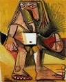 Hombre desnudo de pie 1971 cubismo Pablo Picasso